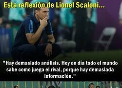 Enlace a La opinión de Scaloni sobre la 'mecanización' del fútbol moderno