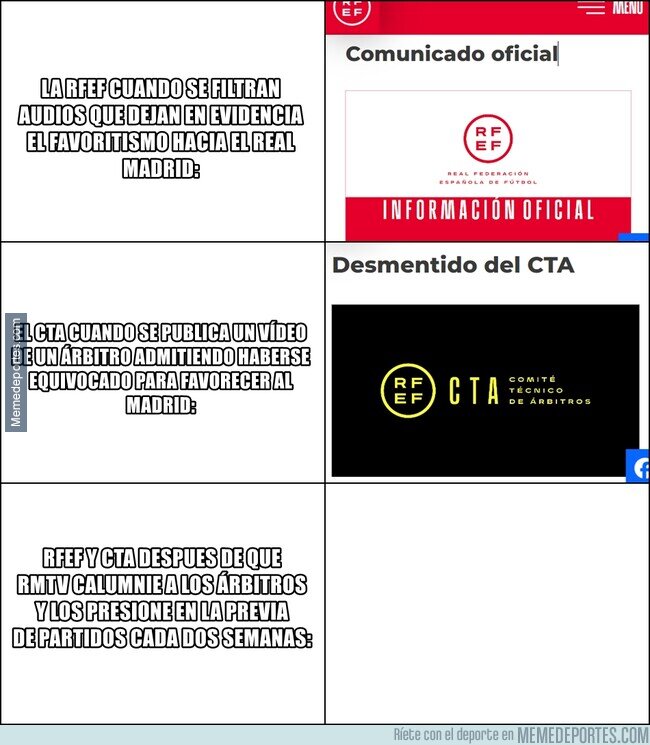 1201157 - ¿Algún comunicado sobre influenciar a los árbitros con extorsiones?