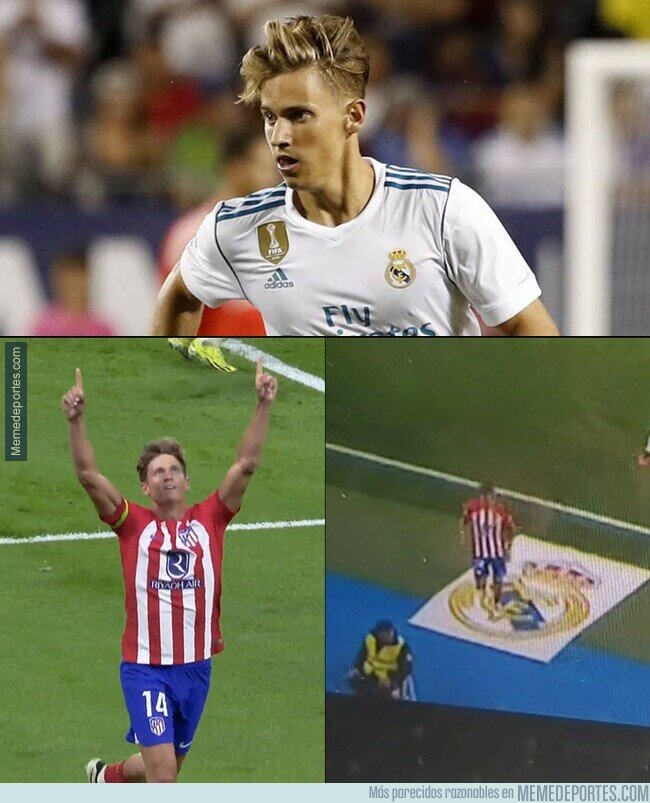 1201335 - Llorente celebró contra su ex-equipo y pisó el escudo al irse. Basado.