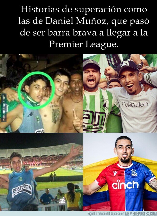 1201361 - Daniel Muñoz, de barra brava a jugador de la premier
