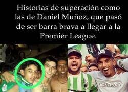 Enlace a Daniel Muñoz, de barra brava a jugador de la premier