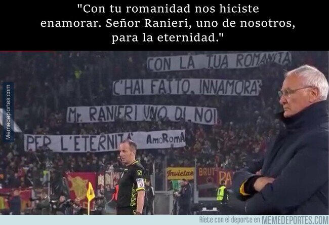 1201441 - Sentido homenaje a Ranieri en su regreso al Olímpico de Roma