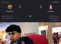 Enlace a Lamine se echa el equipo a las espaldas