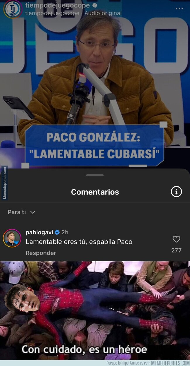 1201557 - Gavi arremete contra Paco González