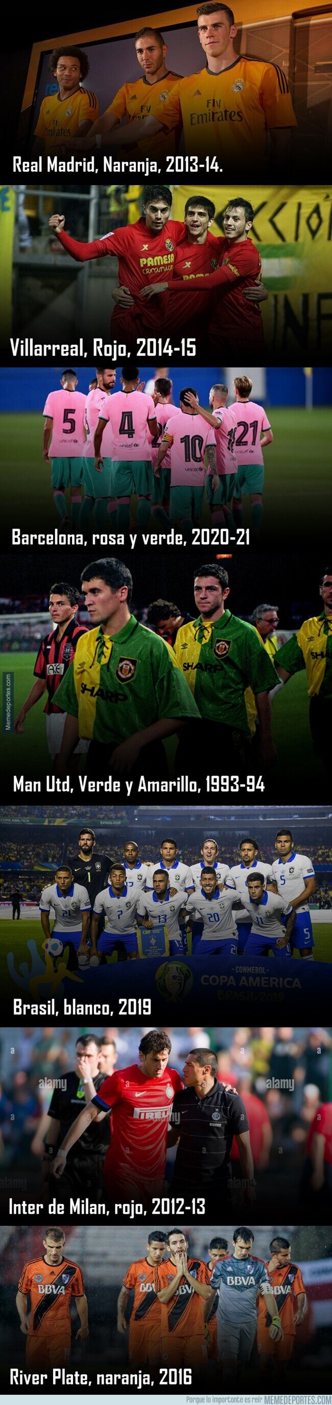 1201652 - Algunos colores raros en las camisetas de estos equipos