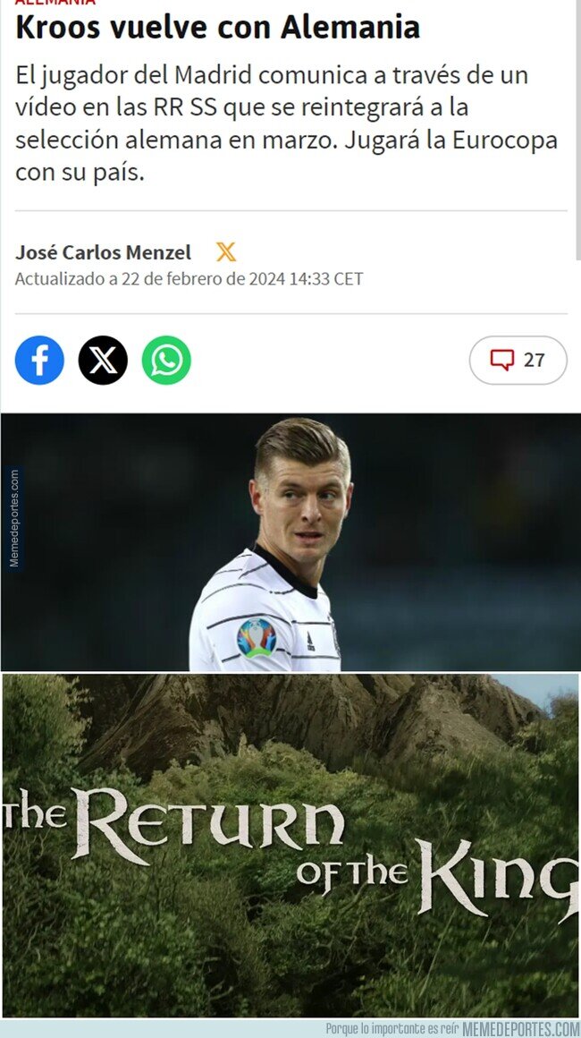 1201865 - Kroos regresa a su selección 4 años despues