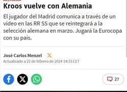 Enlace a Kroos regresa a su selección 4 años despues