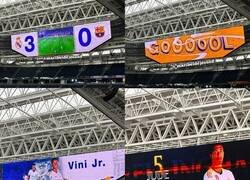 Enlace a Así ha probado el Bernabéu su nuevo videomarcador.