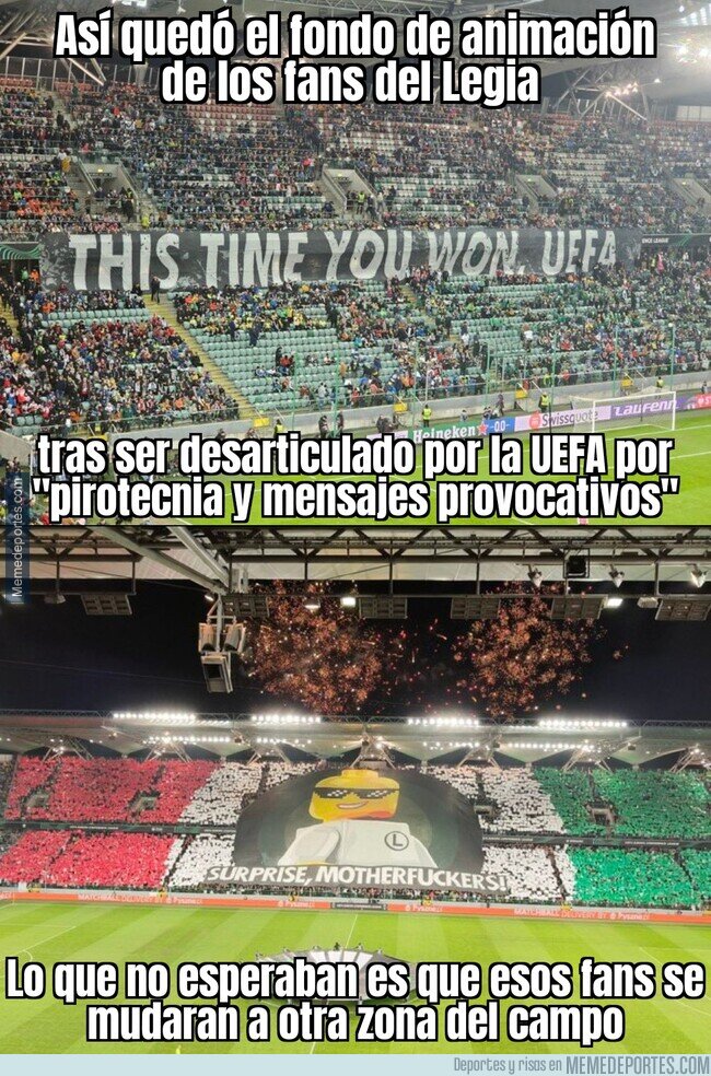 1201879 - La afición del Legia te cae bien y no lo sabías