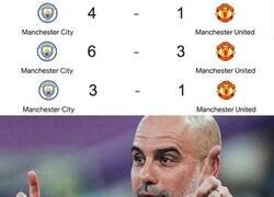 Enlace a Un derbi con un clásico baile al united