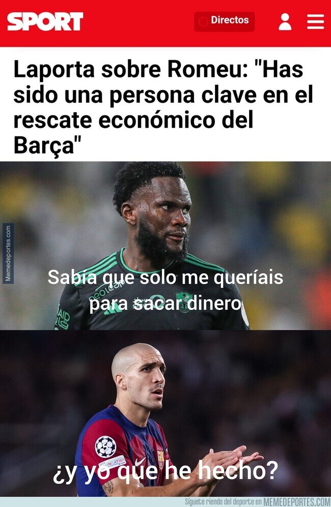1202508 - Por fin reconocen que cambiar a Kessié por Romeu fue para sacar pasta
