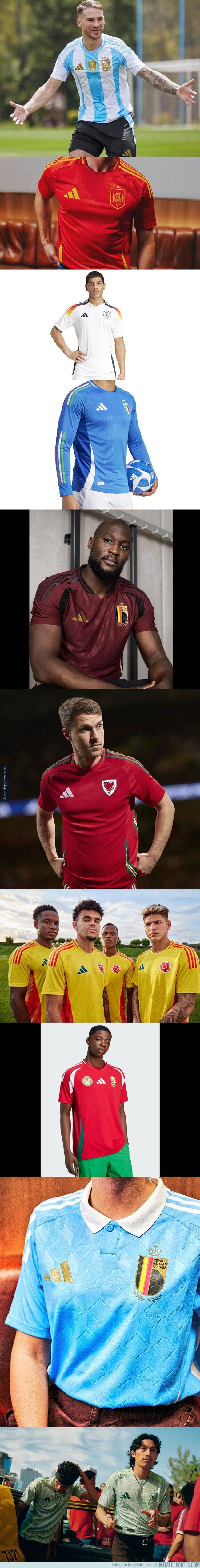 1202510 - Adidas presenta las nuevas camisetas para las selecciones en 2024