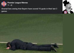 Enlace a Los del Arsenal al darse cuenta que el Bayern ha metido 16 goles en sus últimos 3 partidos