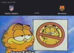Enlace a Joao Félix llegando al Metropolitano