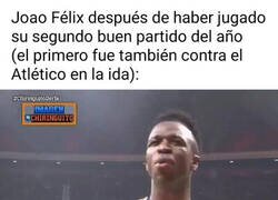 Enlace a Joao Félix se hizo un Vini en el Metropolitano