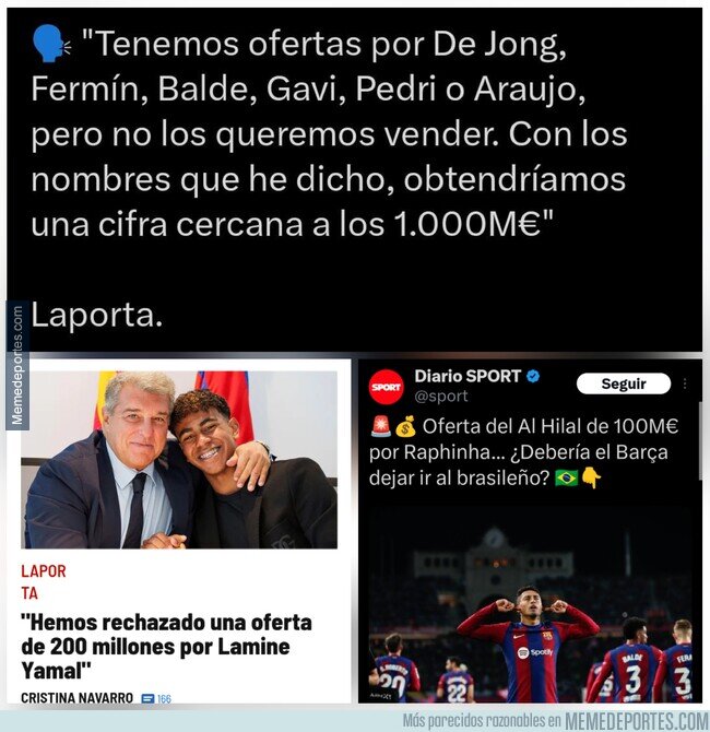 1202794 - Laporta va a quitar la deuda del Barça y el hambre en el Mundo