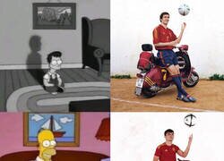 Enlace a Pedri recrea la mítica imagen de Raúl