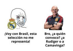 Enlace a Madridistas que van con Brasil