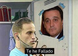 Enlace a Alberola rojas le falló a Negreira