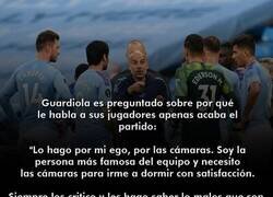 Enlace a Ojito con el sarcasmo de Guardiola en la respuesta que dio a un periodista