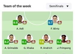 Enlace a Bayer Leverkusen colmó a 9 jugadores en el equipo de la Semana de Sofascore.