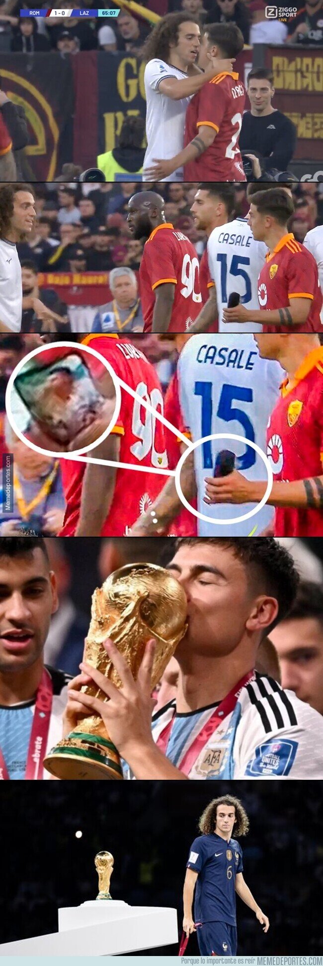 1203176 - Guendouzi se puso a discutir con Dybala...