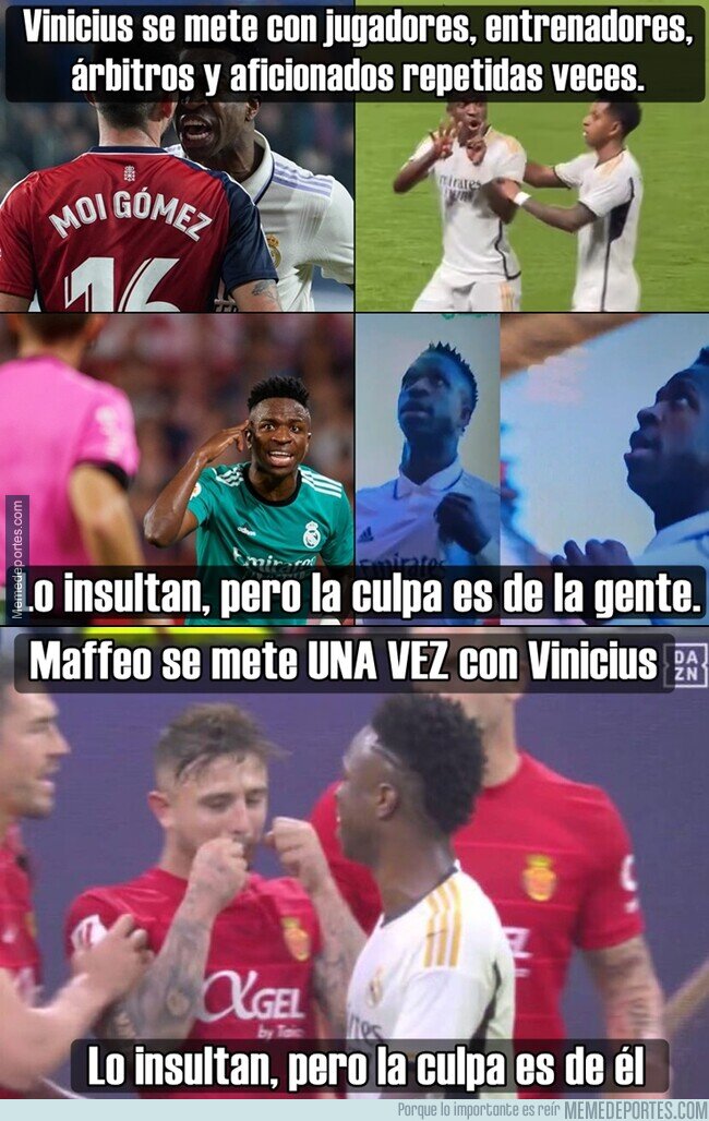 1203227 - Maffeo no tiene el historial de Vinicius para justificar este acoso