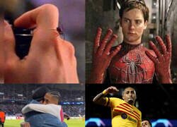 Enlace a El partidazo de Raphinha tras saludar a Ronaldinho