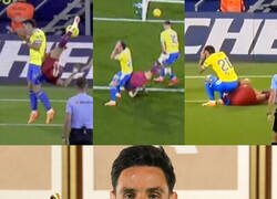 Enlace a Actuación de Oscar de Iza en el gol de Joao Félix