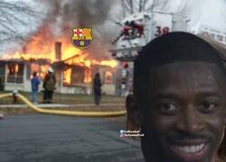 Enlace a Dembelé disfrutando