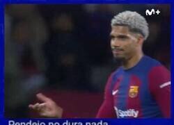 Enlace a Araujo terminó el partido aquí