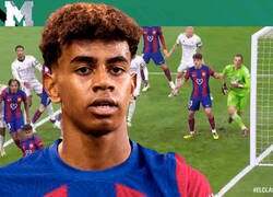 Enlace a Un aficionado sube desde la grada la imagen que deja ver que el balón entró en El Clásico