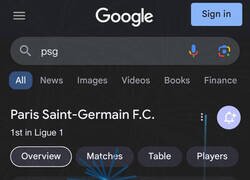 Enlace a Cuando buscas 'PSG' en Google estos días
