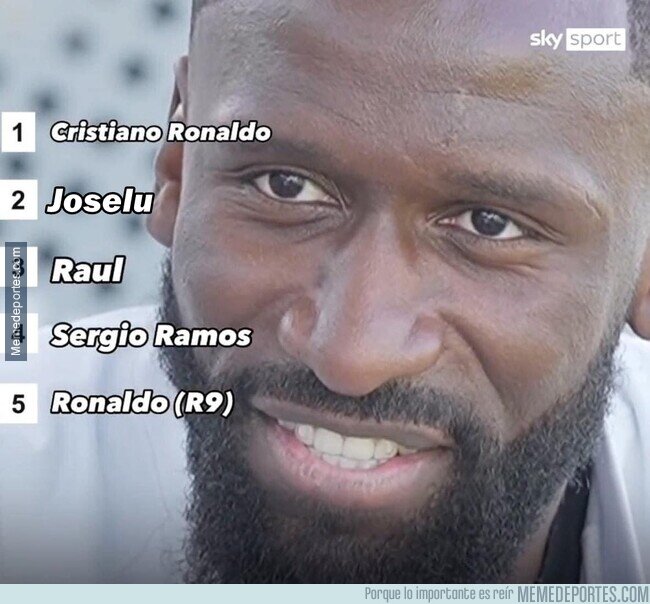 1204232 - Rüdiger ha desvelado su top 5 de leyendas del Madrid.