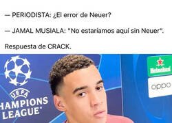 Enlace a Una gran repsuesta de Musiala