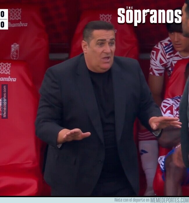 1204643 - La pinta de capo que tiene el entrenador del Granada...