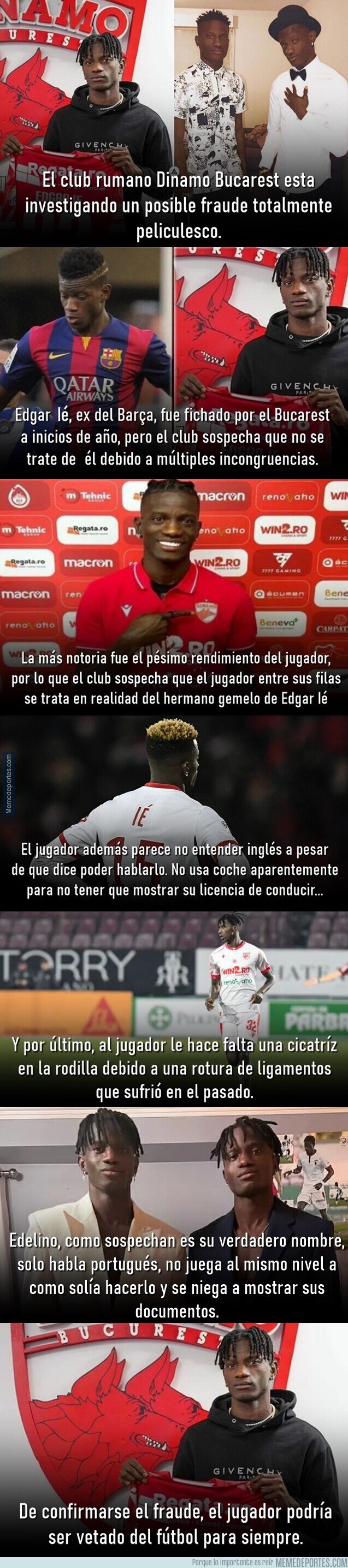1204713 - Hay sospechas en Rumanía de que este jugador esté siendo reemplazado por su gemelo.