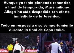 Enlace a La Juventus se carga a Allegri antes de que redacte su carta de renuncia.
