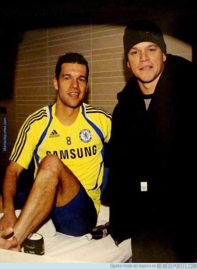 1204897 - Hace dos décadas el meme era que Ballack y Matt Damon se parecían. Un día se conocieron