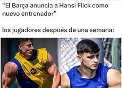 Enlace a Xavi despedido y Flick en camino