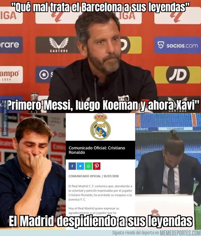 1205190 - A Quique le parece destacable el mal trato del Barça a sus leyendas