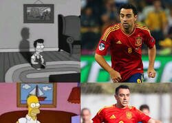 Enlace a Xavi reaparece en un partidillo de veteranos de la Selección