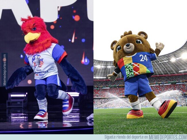 1206141 - Las mascotas de Copa América y Euro. ¿Cuál es más feo?