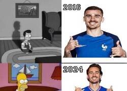Enlace a Griezmann empieza a tener cara de veterano