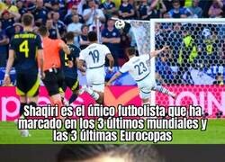 Enlace a El récord que tiene Shaqiri y Cristiano no