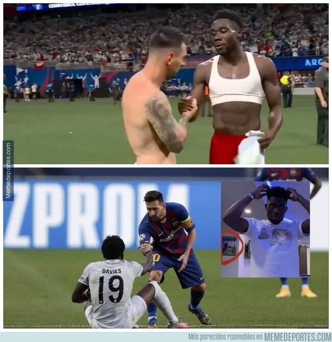 1206477 - Davies ahora mismo ya tiene dos camisetas de Messi