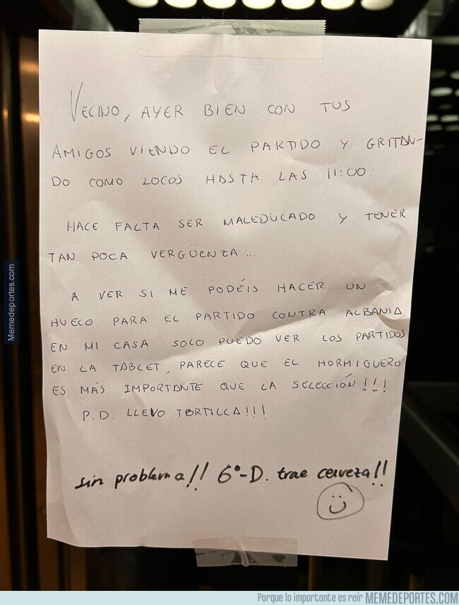 1206762 - Vecinos colegas durante la Eurocopa