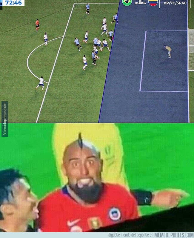 1206925 - El bochornoso gol validado a Uruguay con 2 jugadores en offside