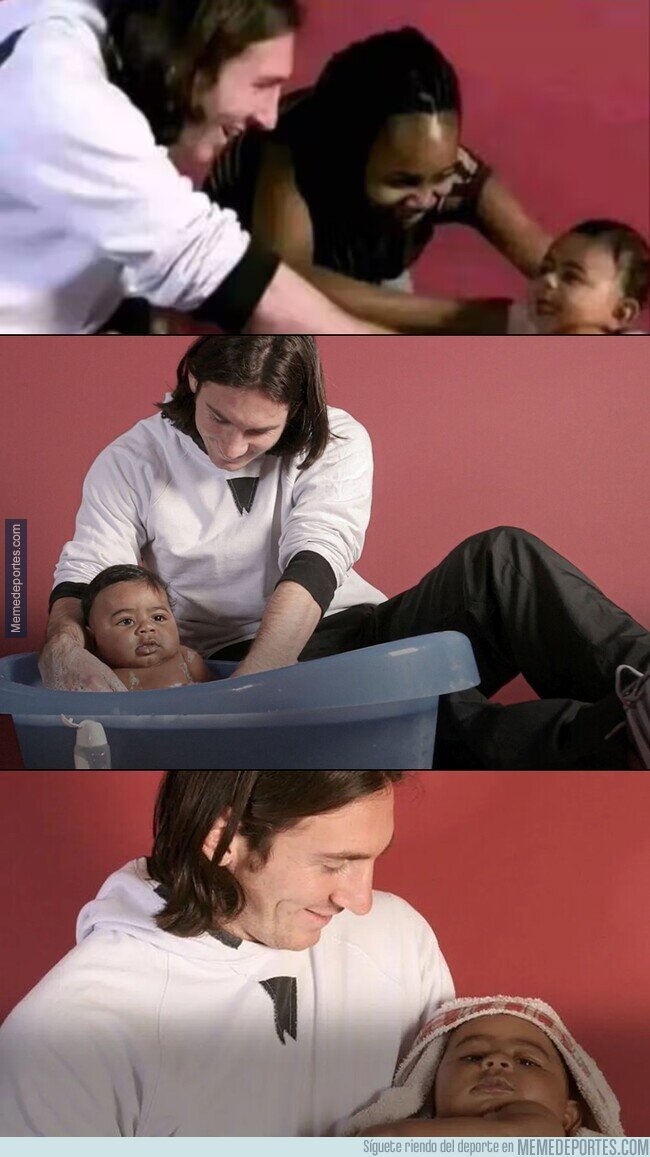1207029 - Resultó ser real la foto de Messi con el bebé Lamine Yamal