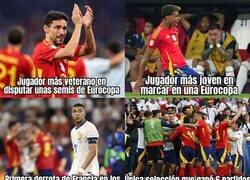 Enlace a Los récords que batió España ante Francia